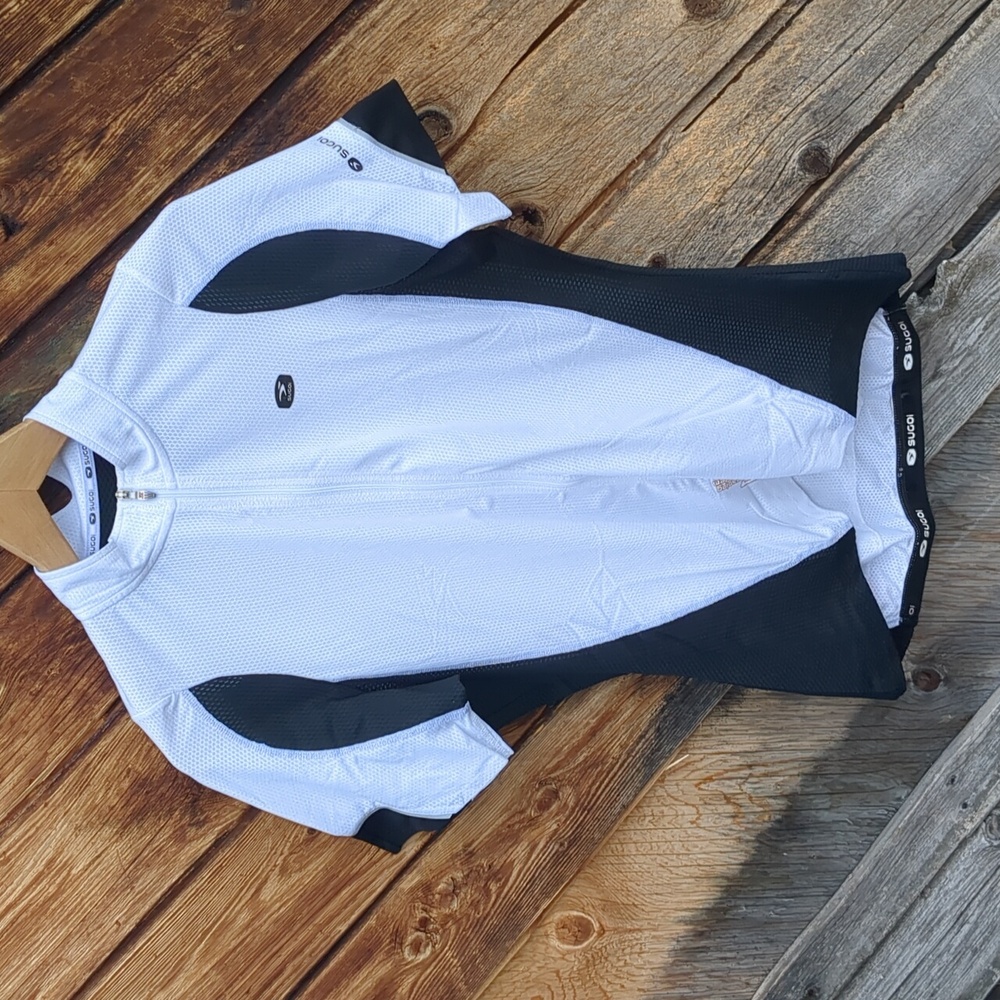 Sugoi Jersey Black White Short Sleeve Cycling XL